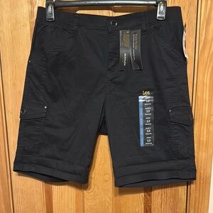 Lee Black Cargo Shorts Versatile and Stylish